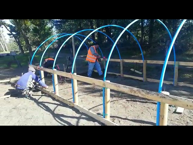 Vídeo relacionado con 20 clips de plástico para tubos de invernadero, conectores de abrazadera de película de alta resistencia para aro, túnel, cubierta de fila, marco frío, sujetadores de red de jardín y plantas (32 mm)