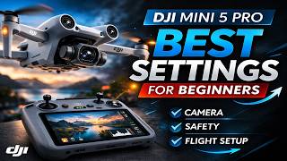 Best DJI Mini 5 Pro Settings for Beginners (Camera, Safety & Flight) - Change Immediately