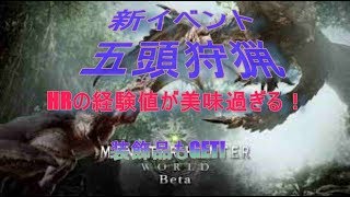 :【MHW】新イベントはHR上げに美味しすぎる！ついでに素材集めや装飾品GETも出来る！（モンハンワールド）