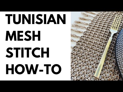 Tunisian Crochet Mesh Stitch How-To