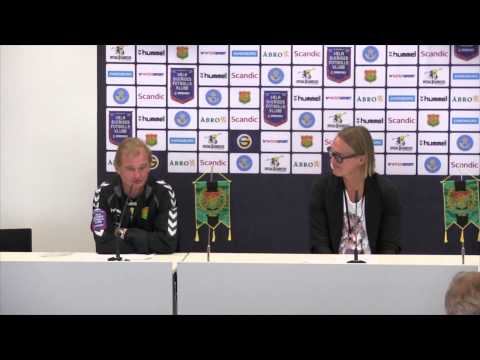 Presskonferens efter GAIS - Östers IF
