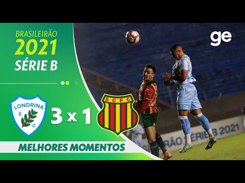 Gols e lances de Londrina x Sampaio Corrêa