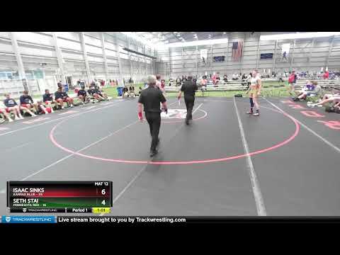 160 Lbs Placement Matches (8 Team) - Isaac Sinks, Kansas Blue Vs Seth Stai, Minnesota Red 5f3e