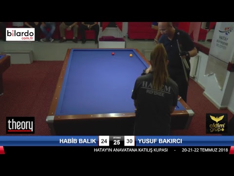 HABİB BALIK & YUSUF BAKIRCI Bilardo Maçı - HATAYIN ANVATANA KATILIŞ KUPASI-3. Tur