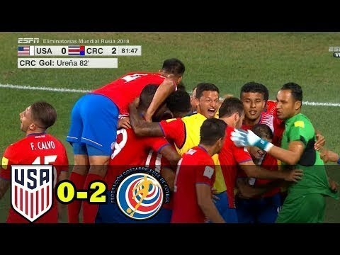 USA 0-2 Costa Rica All Goals & Highlights 02/09/17 - World Cup - Qualification