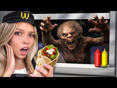 Working The NIGHT SHIFT ALONE At SCARY SHAWARMA KIOSK..