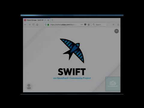 Intro swift object storage