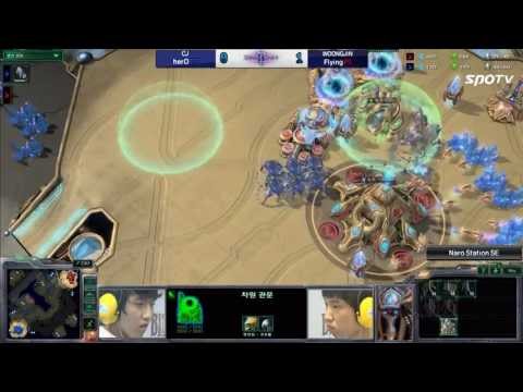 [0603] herO(CJ) vs. Flying(WOONGJIN) PvP 2SET Naro Station SE -Starcraft2,esportstv,SPL