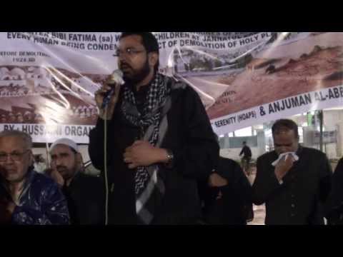 Protest Against Demolition of Jannat al Baqee, Hyderabad, India 2013 (8 Shawwal 1434) Part 26 of 33