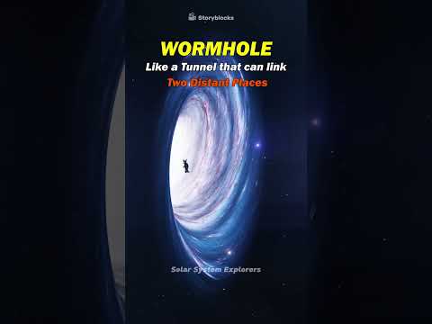 Black Hole vs Wormhole | Pull In vs Pull Out Everything 😱☠️ #space #blackhole #wormhole #universe