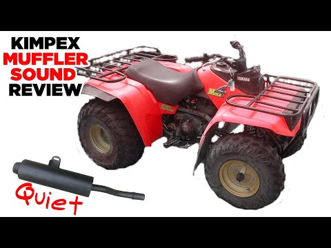 Yamaha Moto 4 Kimpex Muffler QUIET Exhaust Review Sound/Install YFM225 225 1986 1987 1988