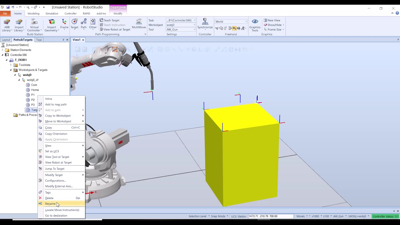 ABB RobotStudio for Beginner Part 1