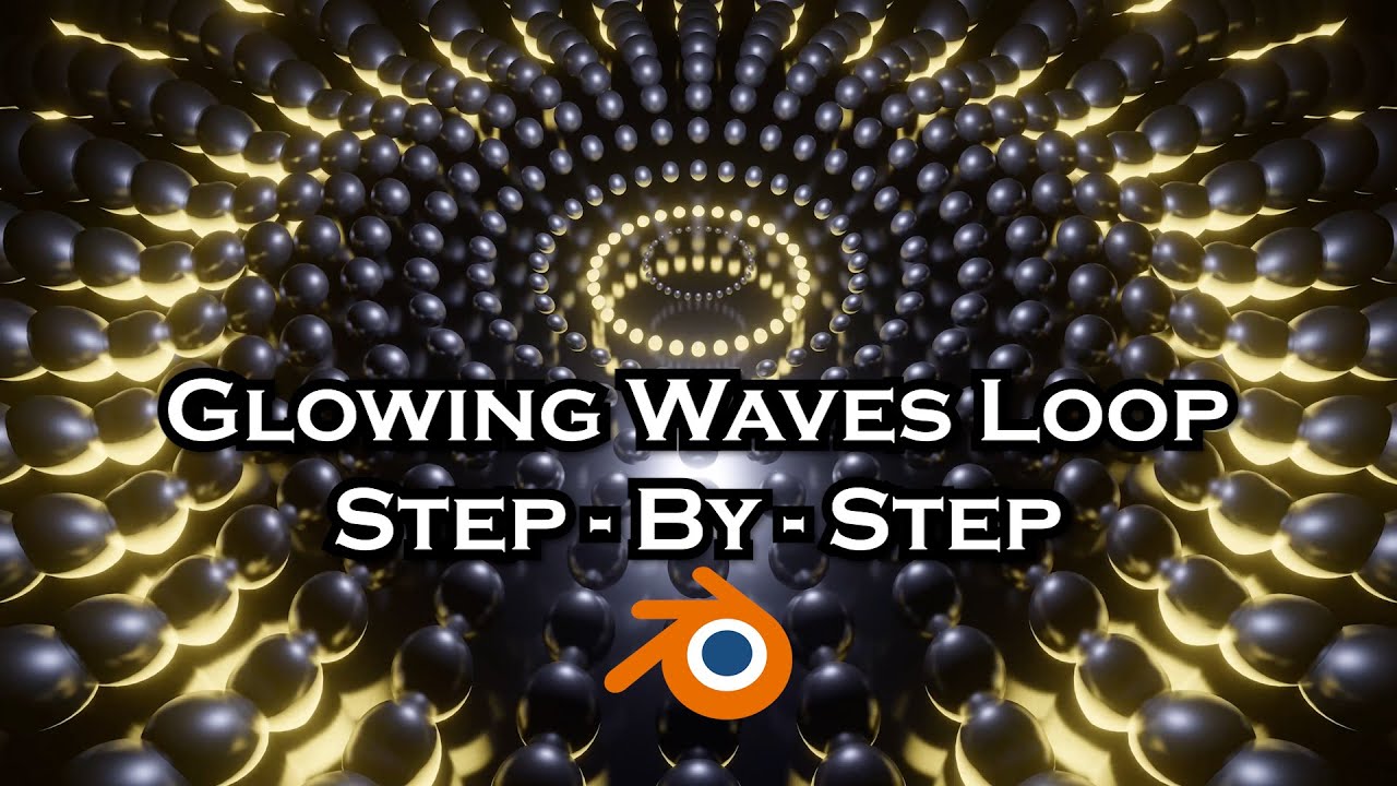 Sci Fi Sphere Waves Neon Loop - Blender Tutorial