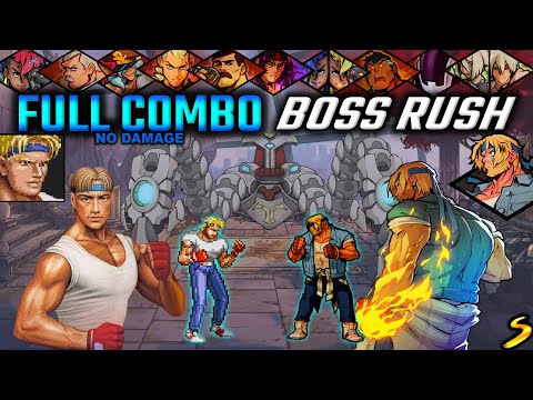 Streets of Rage 4 Boss Rush Full Combo Axel & Axel SoR2 2 Players
