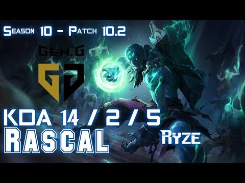 Gen Rascal RYZE vs AKALI Top - Patch 10.2 KR Ranked