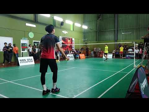 Badminton SBA Tournament Men's Single Open - Faiz Rozain Vs Koh Chun Pao