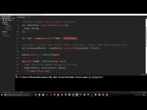 Node JS Tutorial for Beginners 37 Making a To do App part 6
