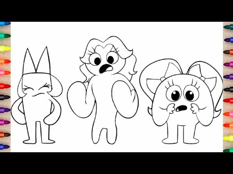 Rainbow Friends Chapter 2 All Pancake Art - Blue, Green, Red, Orange, Purple, Cyan, Yellow etc...