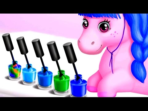 Pony Sisters Hair Salon 2 | Funny Pet Care Makeover & Hairstyle Color Games for Children