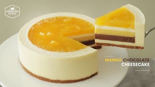 노오븐ლ 망고 초콜릿 치즈케이크 만들기:No-Bake Mango Chocolate Cheesecake Recipe-Cooking tree 쿠킹트리*Cooking ASMR