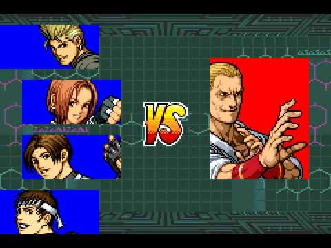 Fighting Game Bosses 104. The King of Fighters EX: Neoblood - Iori & Geese final battles