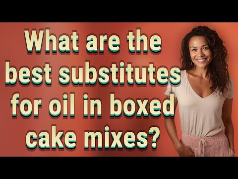What are the best substitutes for oil in boxed cake mixes?