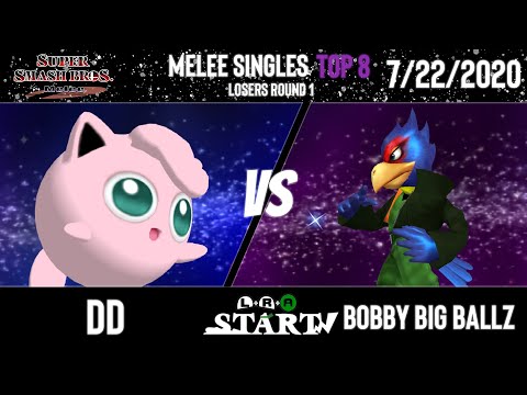 LRA Start 3 Top 8 - DD (Jigglypuff) Vs. Bobby Big Ballz (Falco) Smash Melee Round 1 - Losers