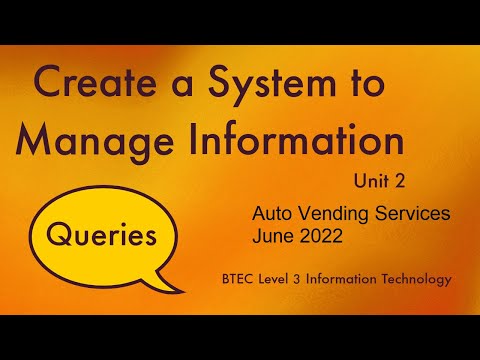 6 BTEC Level 3 Information Technology Unit 2 CSMI June 2022 Part A Activity 3b Auto Vending Services