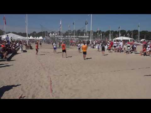 Åhus Beachhandboll 2016, P02 , IFK Kristianstad 1 vs Ystad IF HF3,  14-14, lika