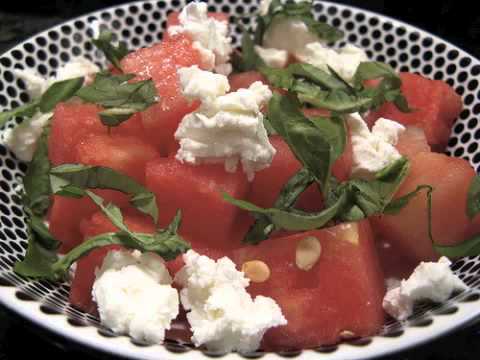 GOAT CHEESE & WATERMELON SALAD