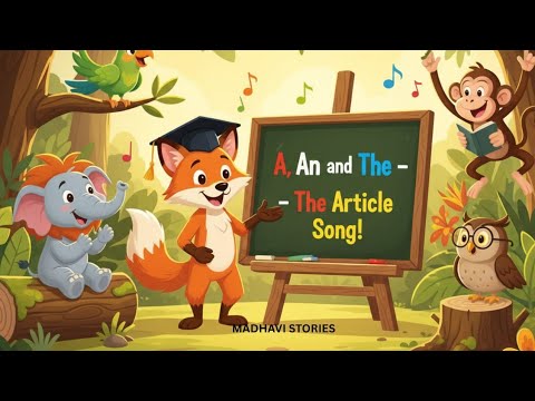 Learn English Articles A, AN, THE - Fun Grammar Song for Kids!