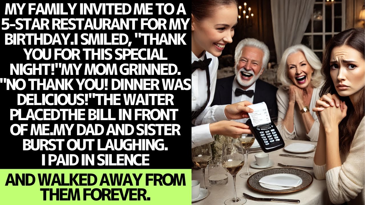 My family invited me to a 5-star birthday dinner just to make me pay for it.