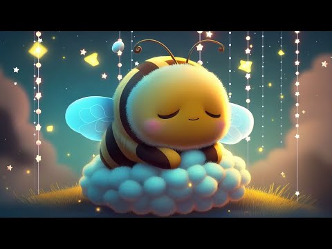 Brahms Lullaby for Babies 🎼 Best lullaby for baby to sleep 🎶 Sleep Music 🌛 Simple Animation