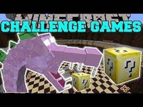 PopularMMOs Pat ANd Jen  Minecraft: SPIKEZILLA CHALLENGE GAMES - Lucky Block Mod - Modded Mini-Game