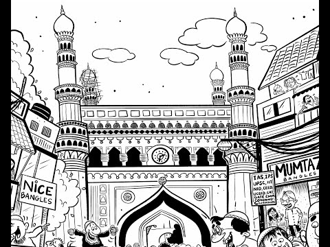 Charminar, Hyderabad | Process Video | Phani Tetali | Indian Artist