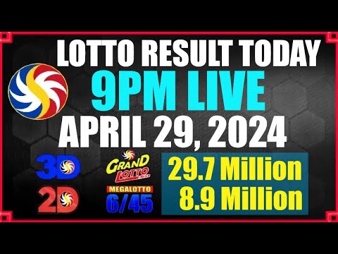 Lotto Result Today April 29, 2024 9pm Ez2 Swertres
