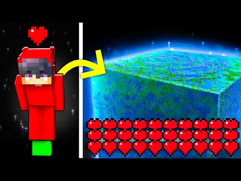 Minecraft but Hearts = World Size