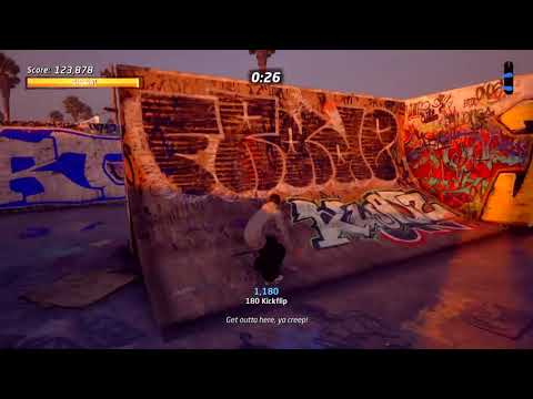 Tony Hawk's Pro Skater 1 + 2 Venice Beach "Hard" Speed run - 1:12.939 - All Goals and Challenges