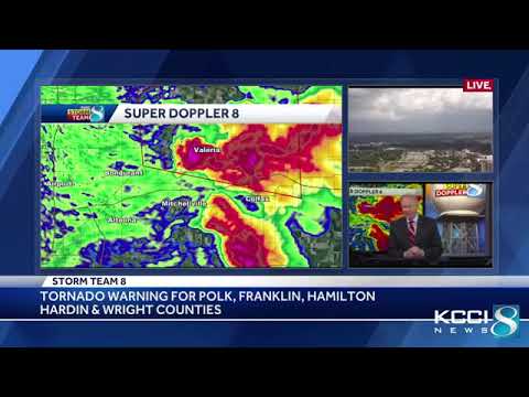 KCCI-TV Central Iowa Tornado Coverage 7-19-2018