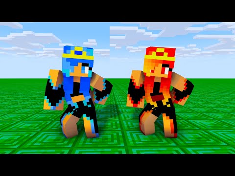MONSTER SCHOOL : DUN DUN DANCE WITH FIRE AND ICE PRINCESS - MINECRAFT ANIMATION