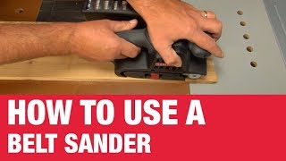 How To Use a Belt Sander - Ace Hardware