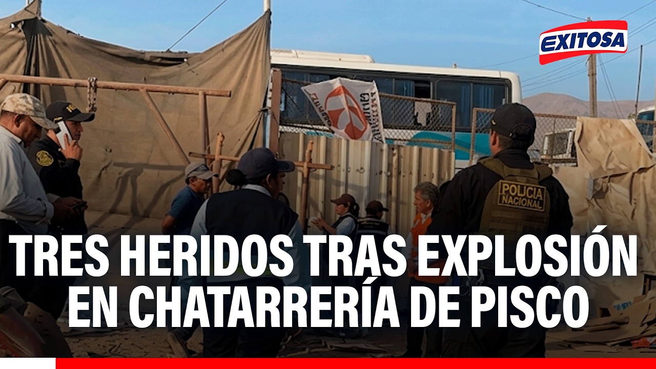 🔴🔵 Explosión en chatarrería de Pisco deja tres personas heridas
