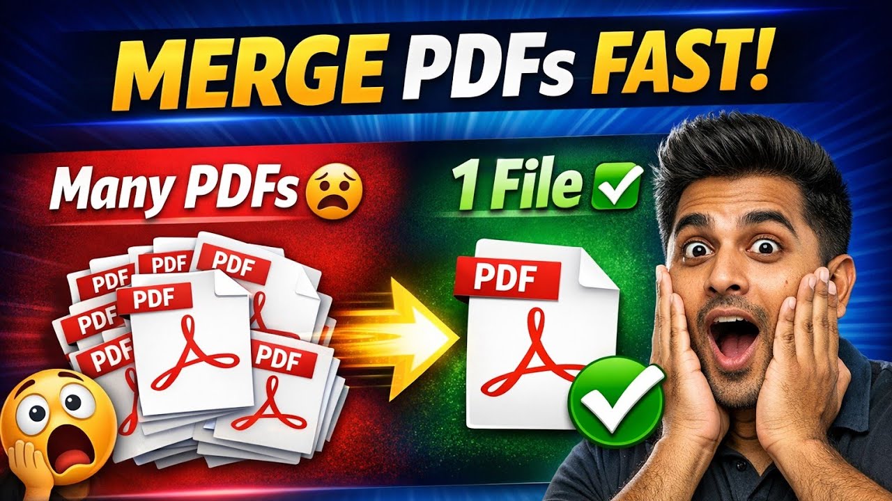 How To Combine PDFs Into One (Fast & Easy) | Merge PDF Files Free 2026