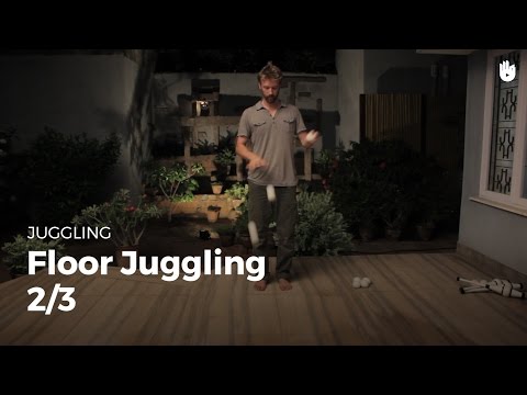 Learn how to practice floor juggling - Part 2-3 - Two and three balls