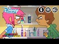 Jongen Meisje Hond Kat Muis Kaas | Badkamer delen | Disney Channel NL