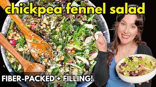 The BEST Chickpea Fennel Salad! 🥗 Crunchy, Satisfying & High Fiber