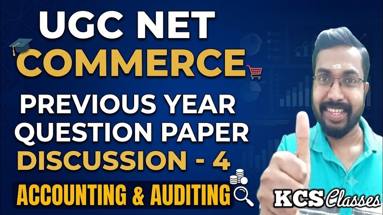 UGC NET Commerce|Previous Year Question Paper Discussion-4|Accounting & Auditing 