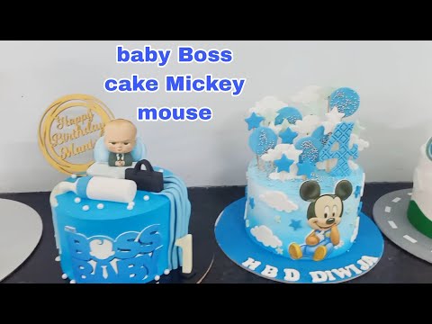 baby Boss _Mickey mouse cake 🎂🎂🎂