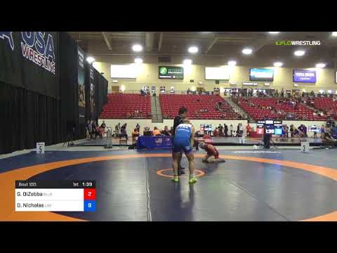 2018 Marine Corps US Open/Masters E Freestyle 70 RR Rnd 1 - Gaetano DiZebba (Blue) Vs. Didier Nich