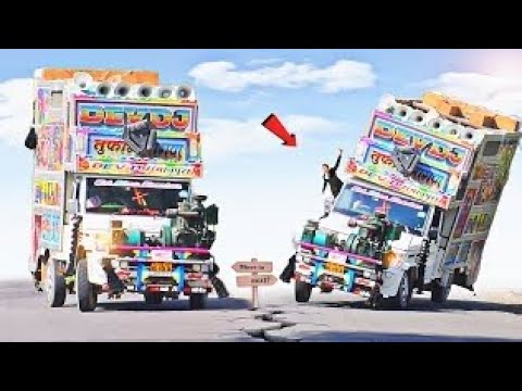सबसे बड़ा डीजे !! DJ Truck Stunt !! Angoori Badan Song !! Old Bollywood Song !! Hindi Song